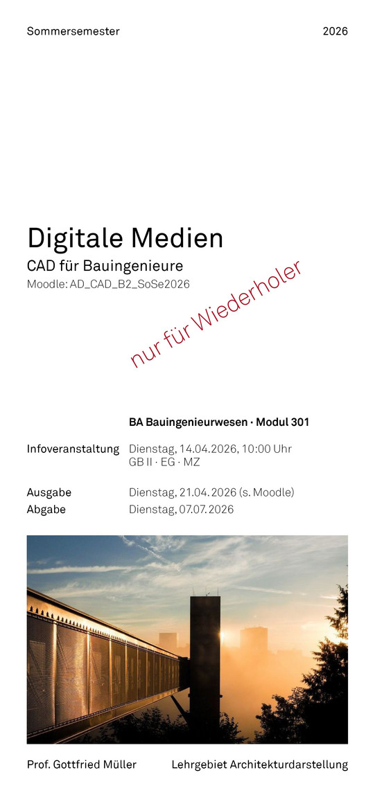CAD für Bauingenieure SoSe 2026
